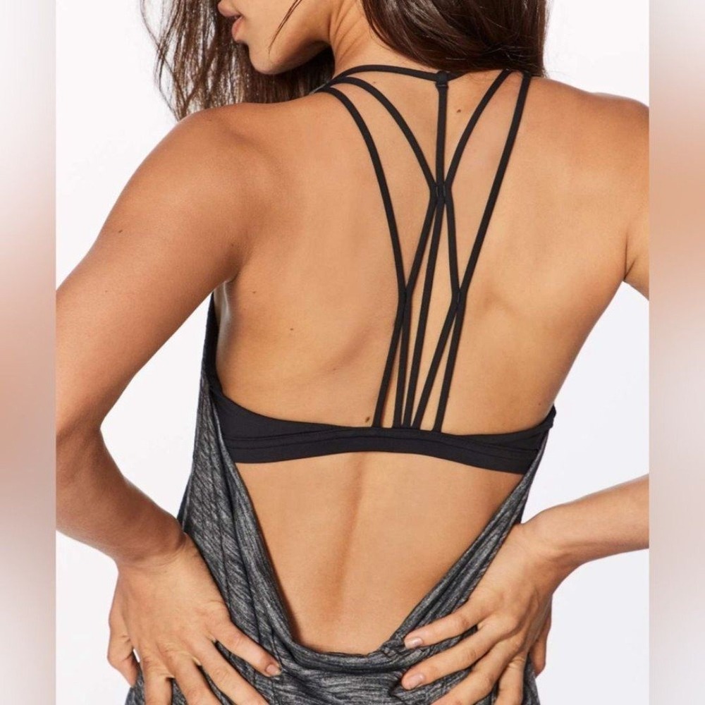 Lululemon Raise The Barre Tank Heathered Black size‎ 2